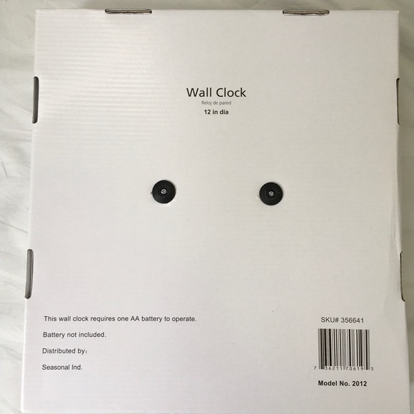 Rustic Apple Clock Kitchen Decor 12” Round - Picture 4 of 5